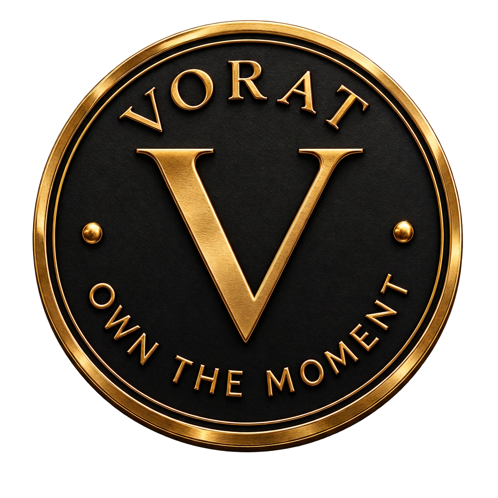 Medalhão VORAT — OWN THE MOMENT.